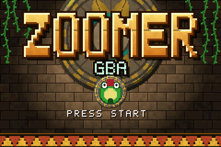Zoomer GBA title screen