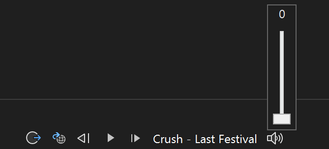 Spotify Controls in VS Toolbar