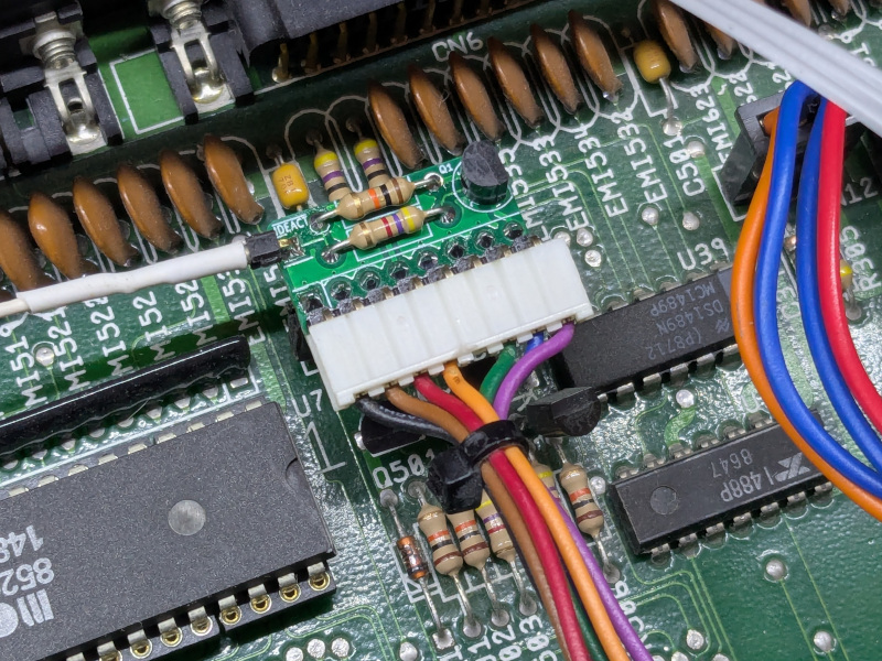 A500 IDE led, from the project README