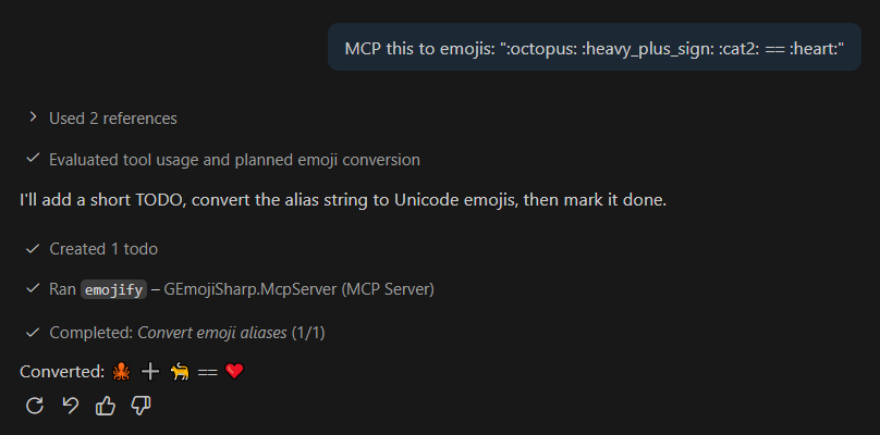 GEmojiSharp.McpServer - emojify