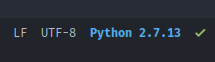 python version in mode-line