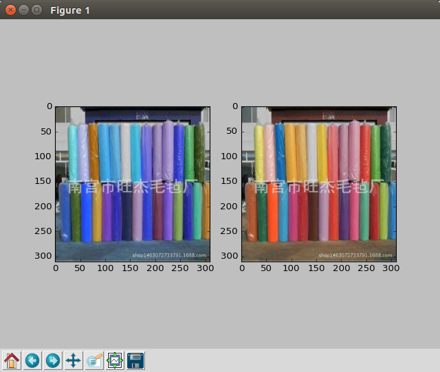 彩色图像matplotlib显示结果
