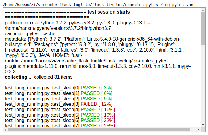 Ansi Logfile