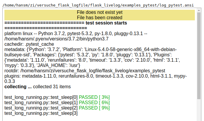 Ansi Logfile