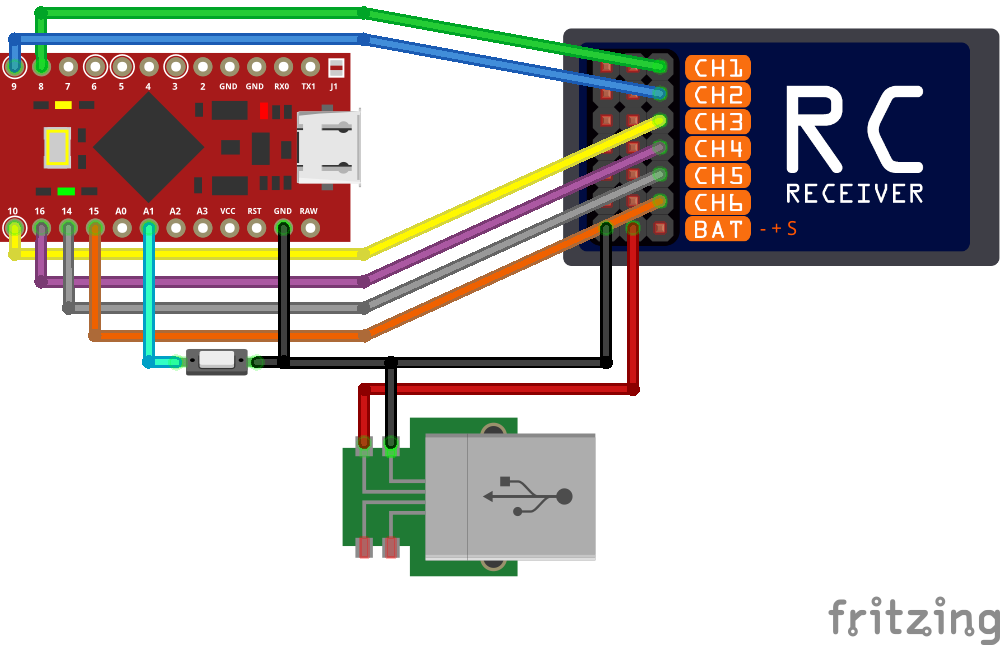 Pro Micro wiring