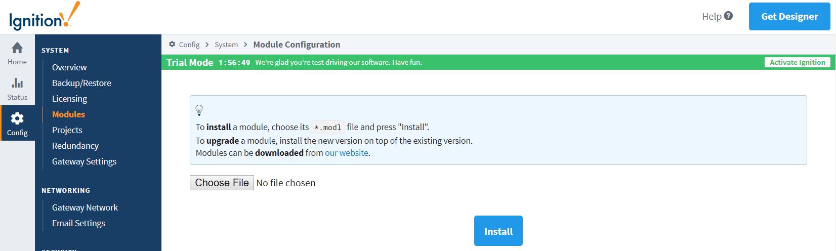 Ignition Module Install Page