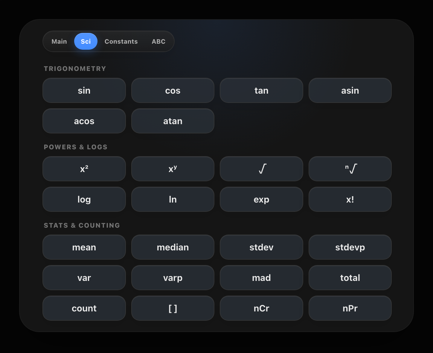 Scientific calculator
