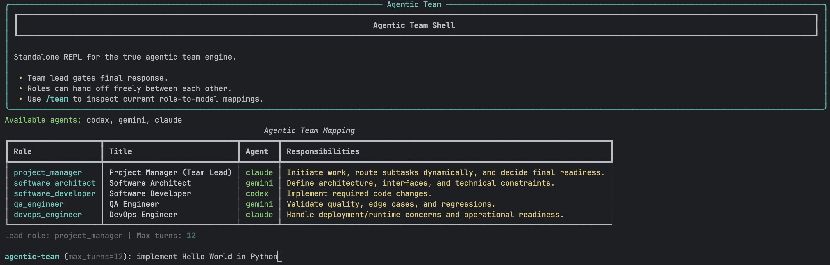Agentic Shell REPL