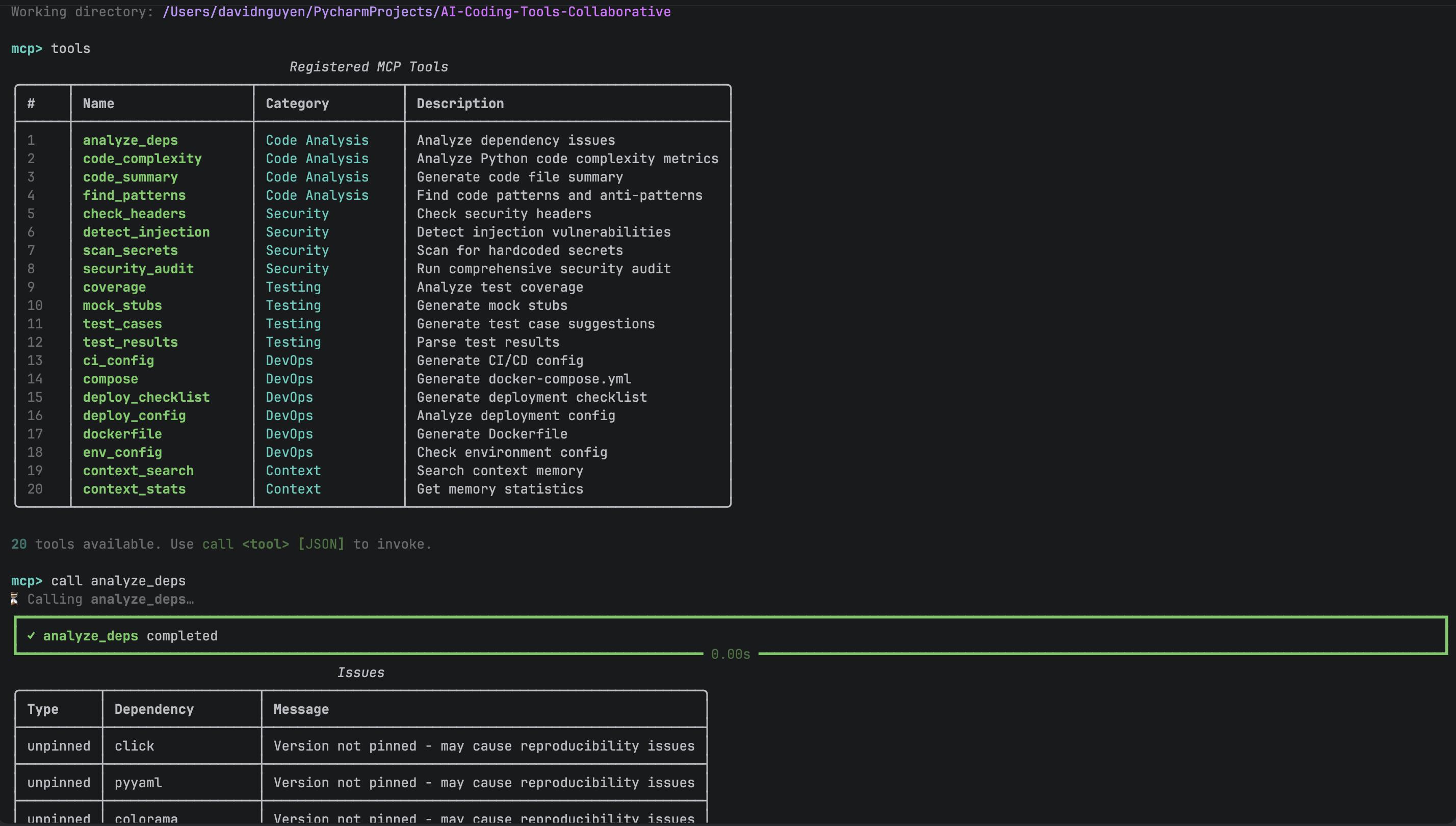 MCP Tools REPL