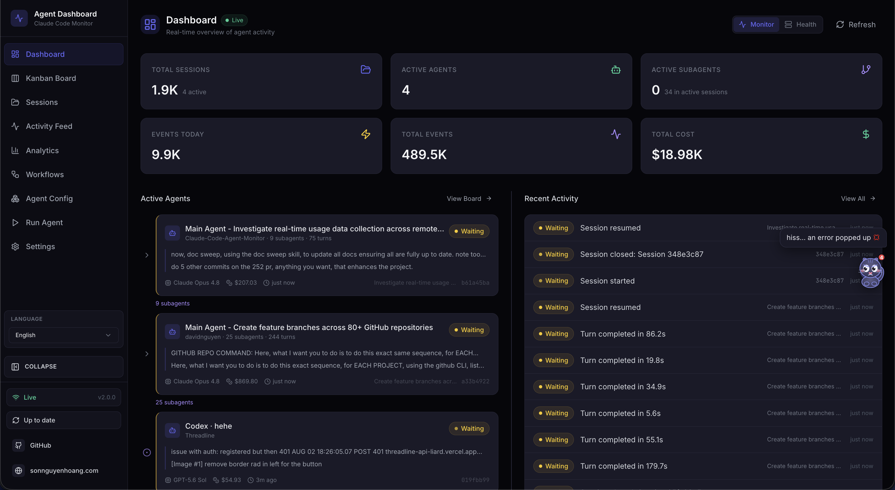 Dashboard Overview
