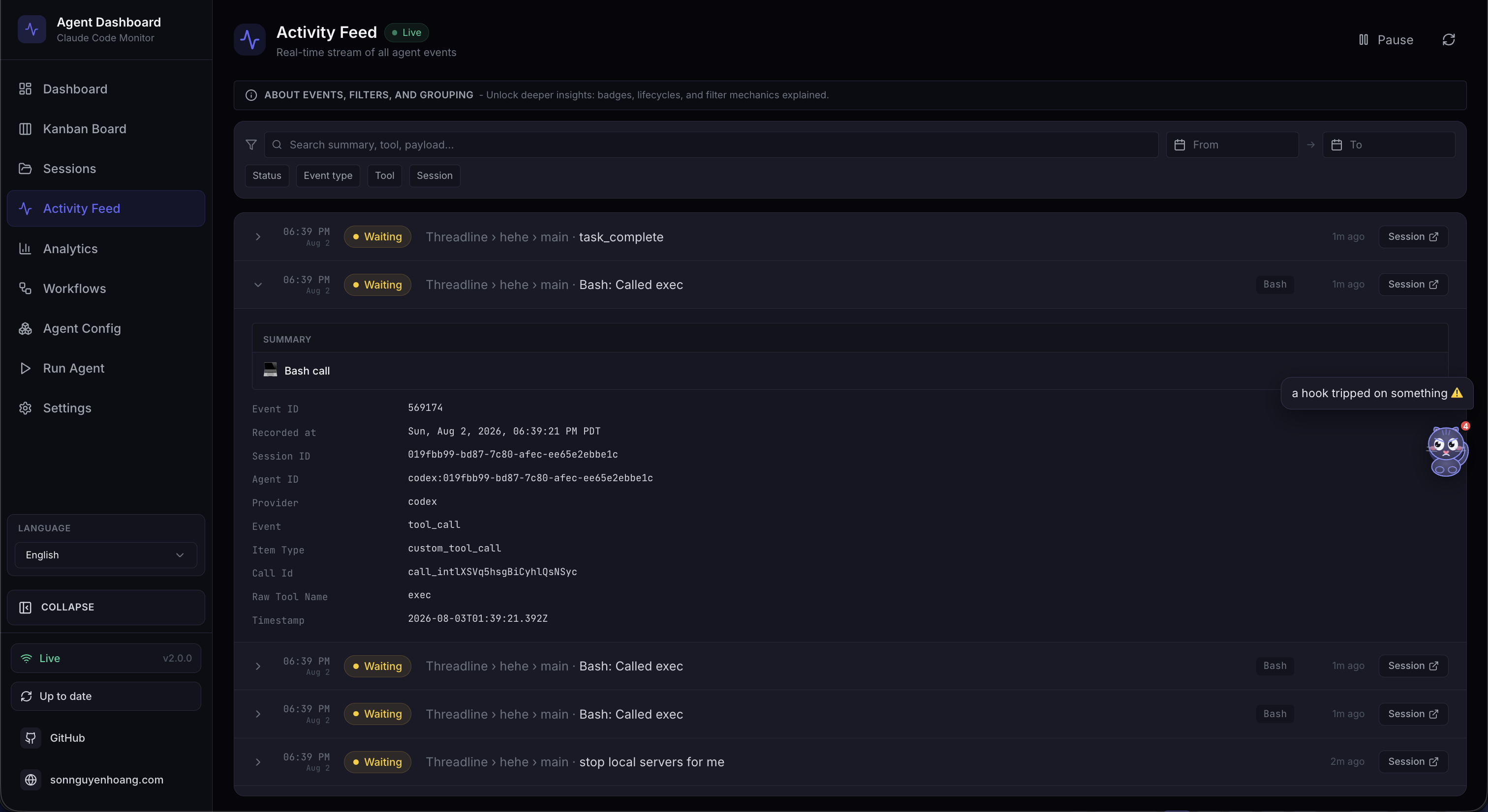 Activity Feed Overview
