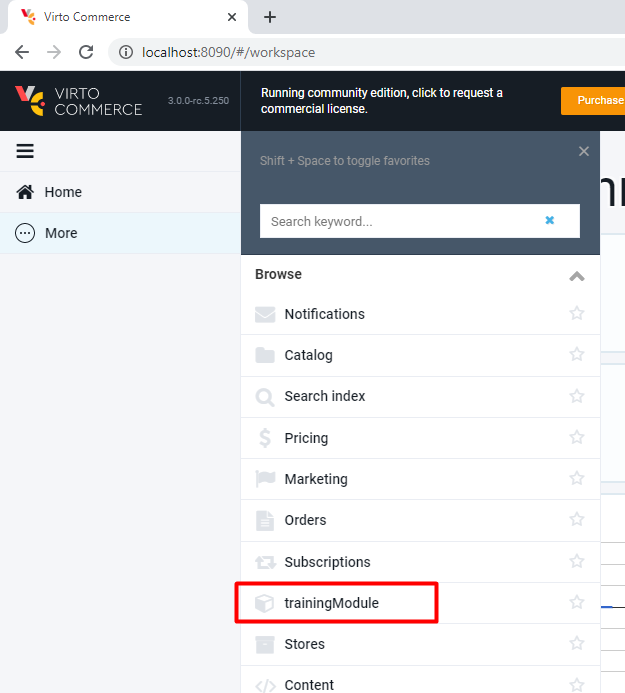 Virto Commerce Platform Manager