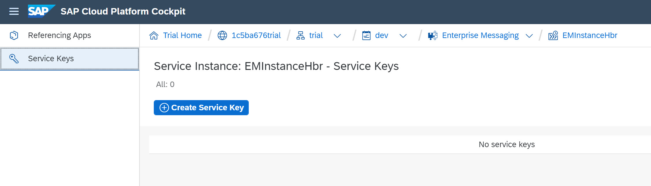 CreateServiceKey