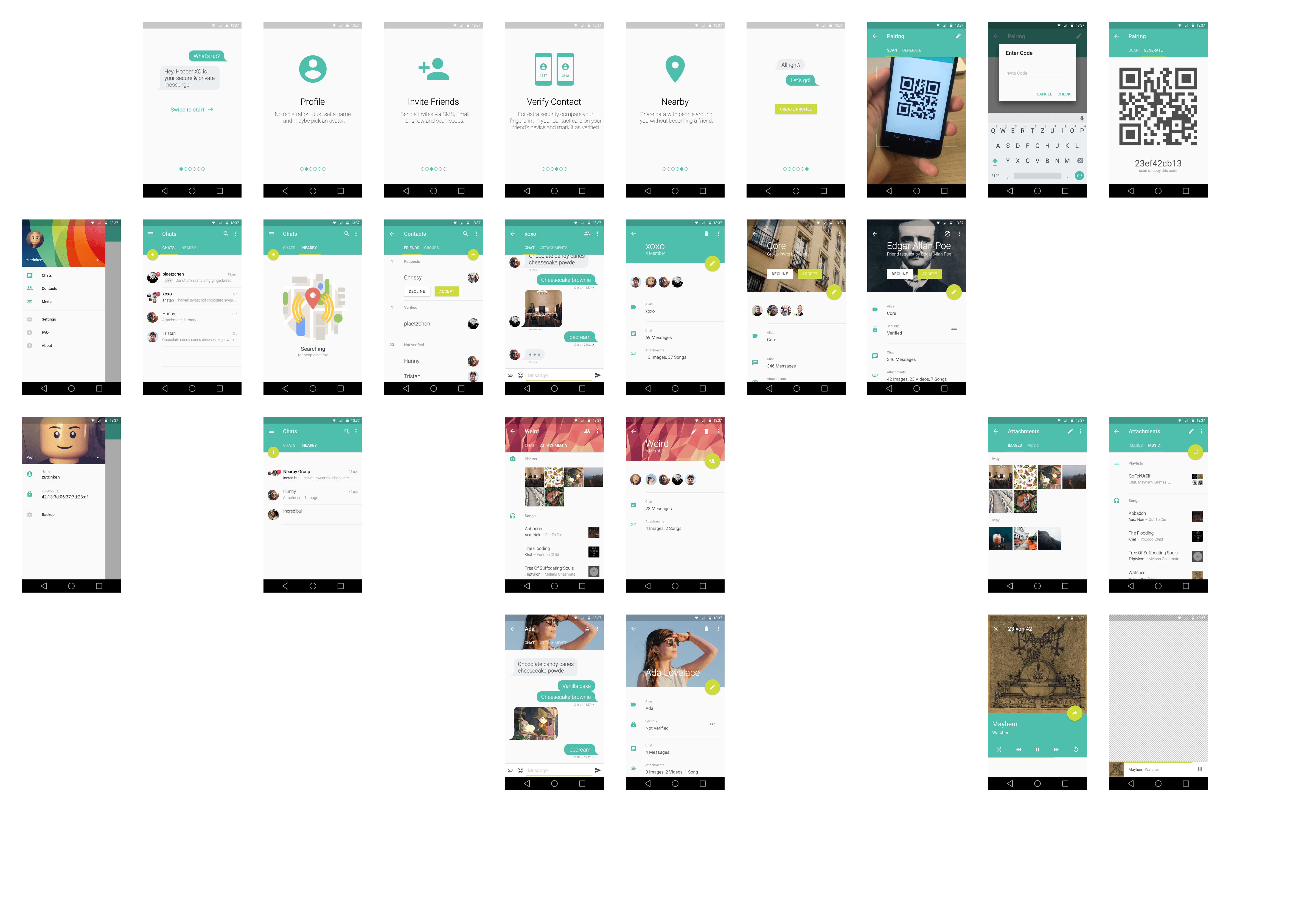 android-keyscreens