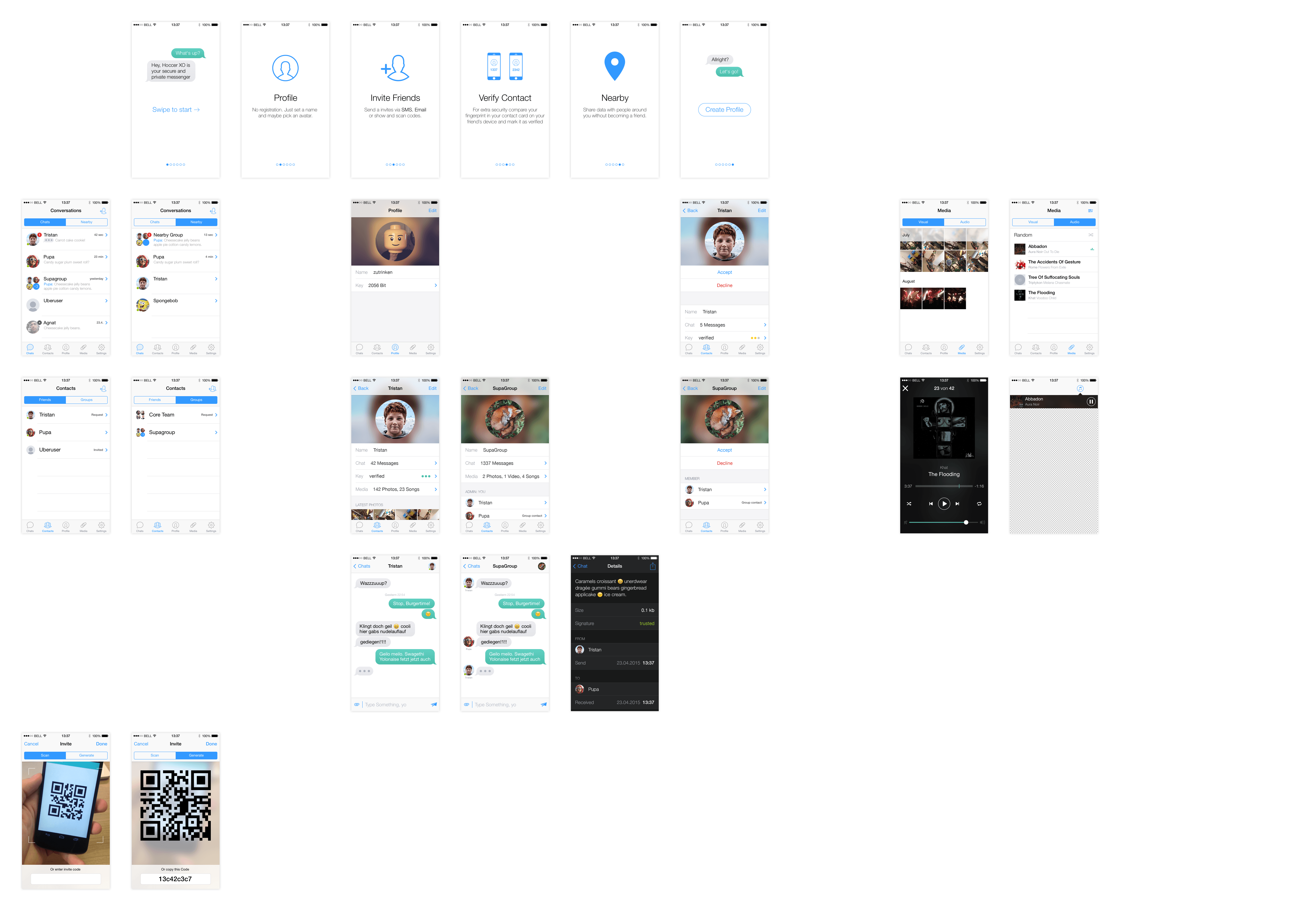 iOS-keyscreens