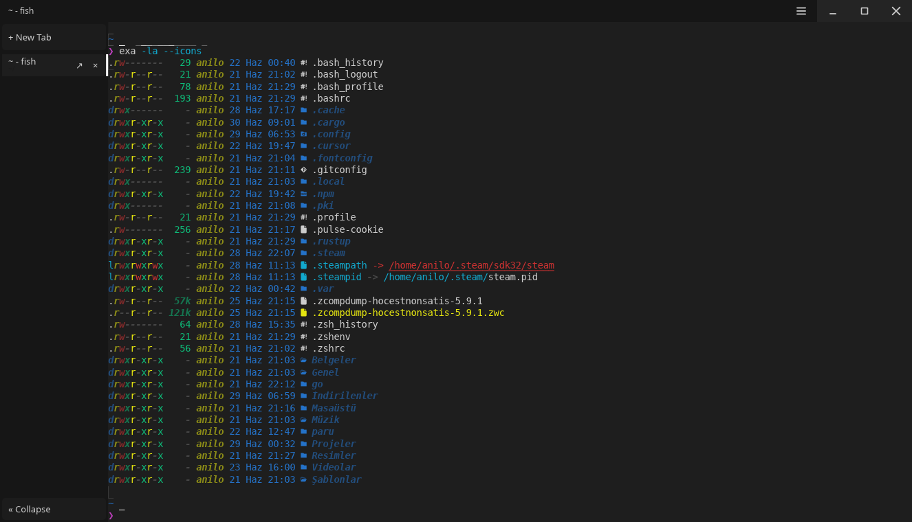 Sherion terminal screenshot