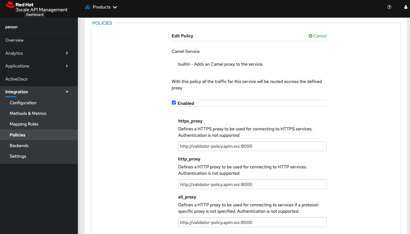 policy configuration 2