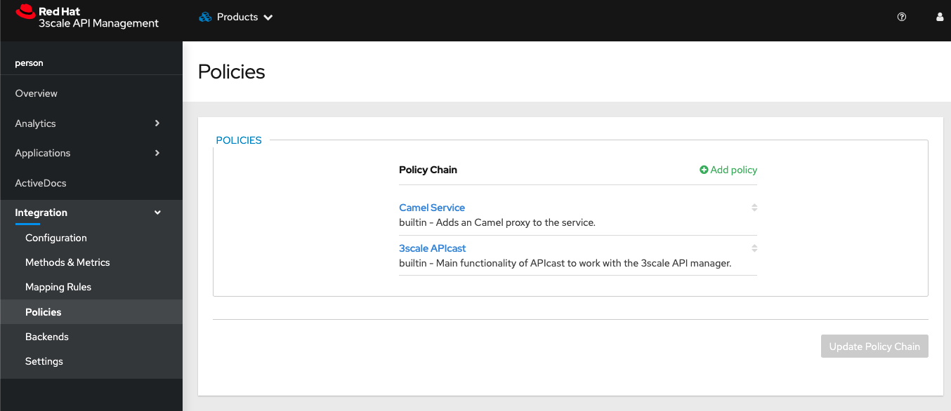 policy configuration