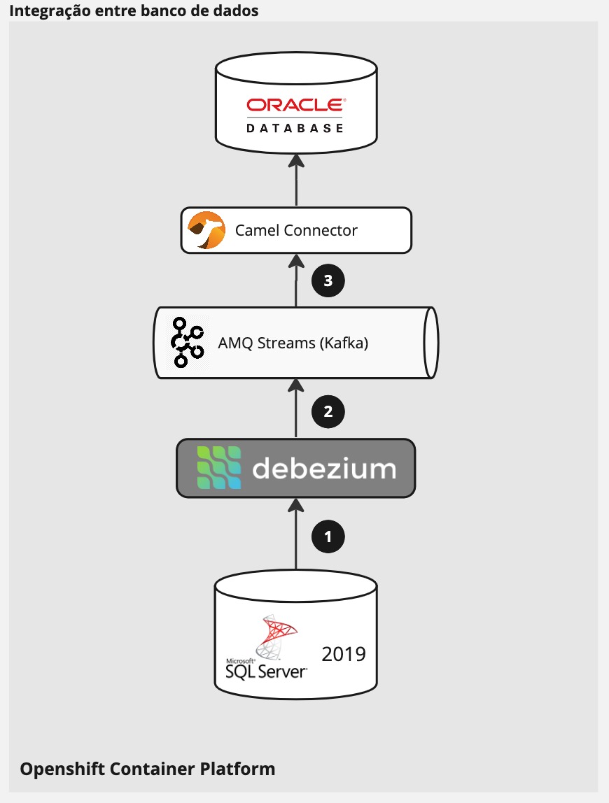 database integration using debezium