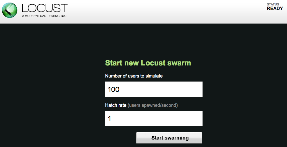 locust setup