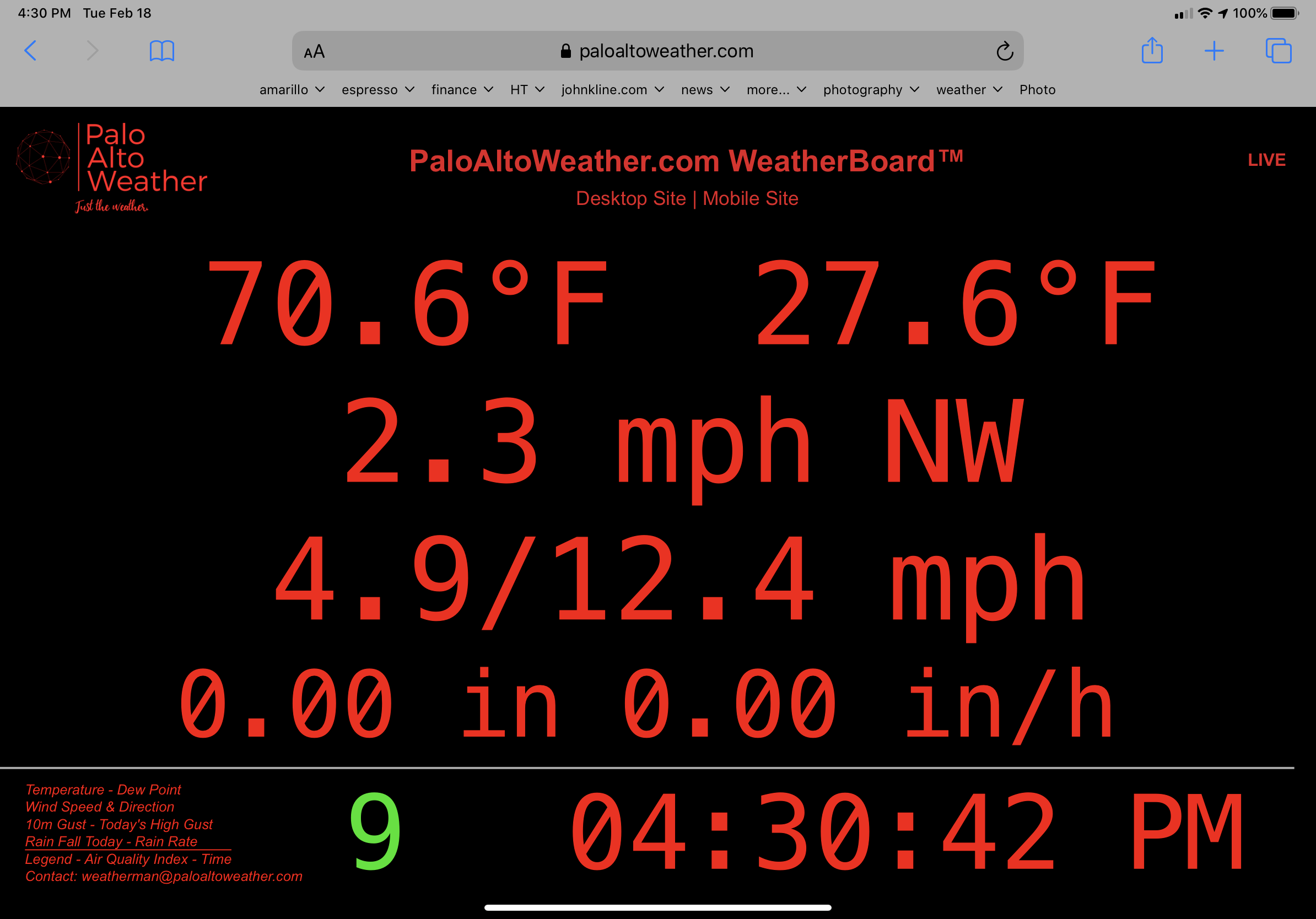 Weatherbaord™ Report