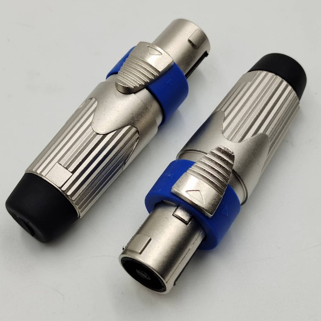 XLR 3-Pin Connector Pair Blue