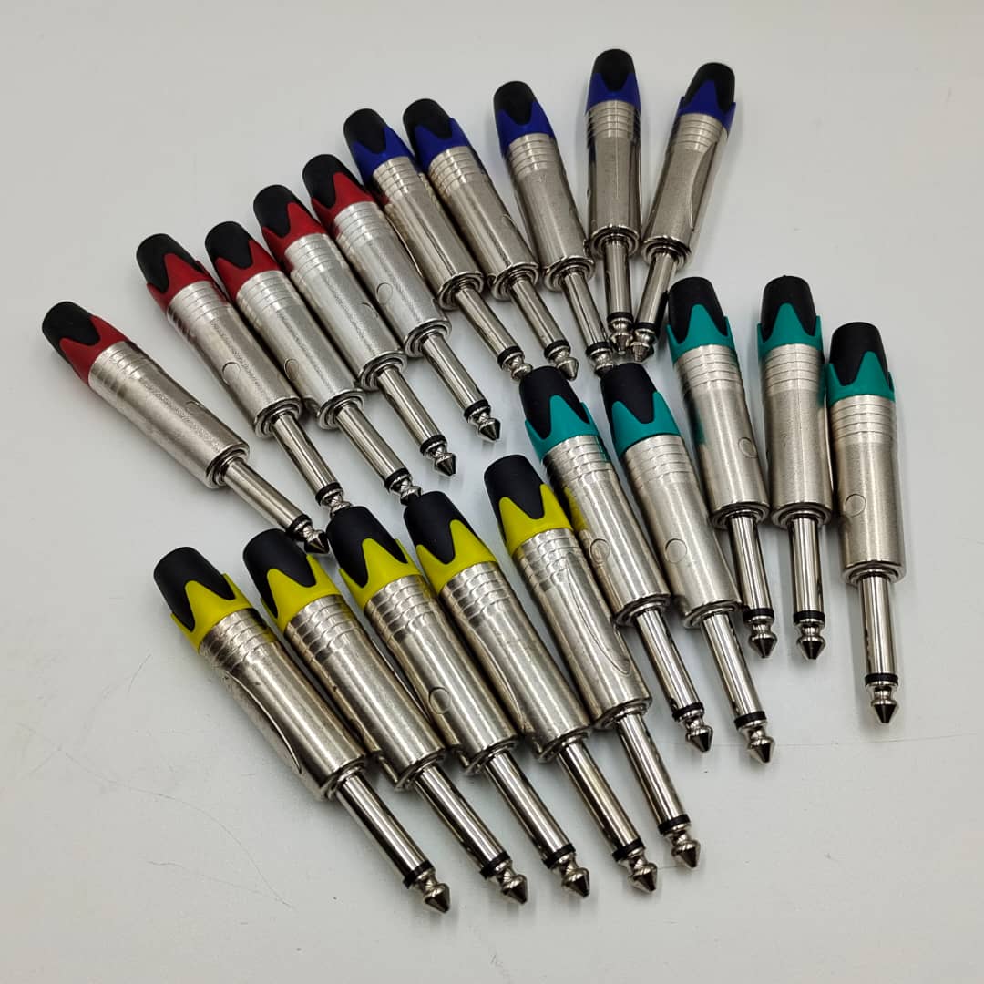 6.35mm TS Plug Colorful Assortment