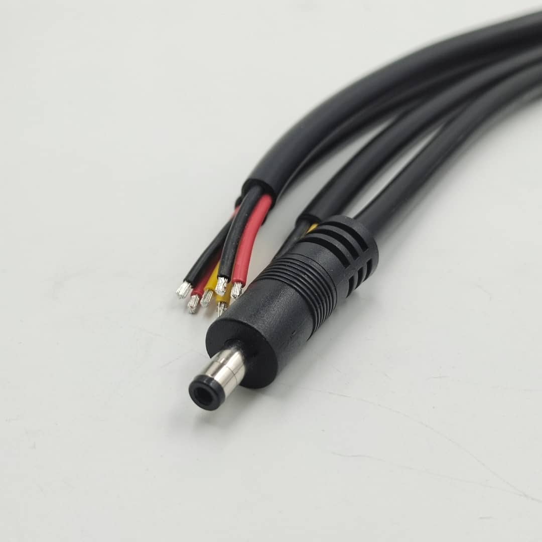 DC Power Cable with Open Leads