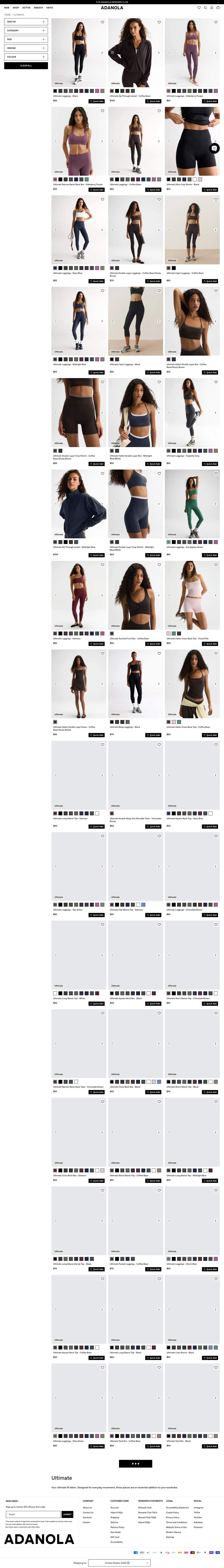 Adanola landing page: Ultimate