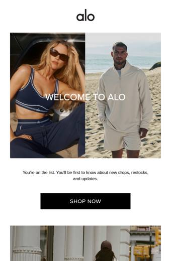 Alo Yoga email