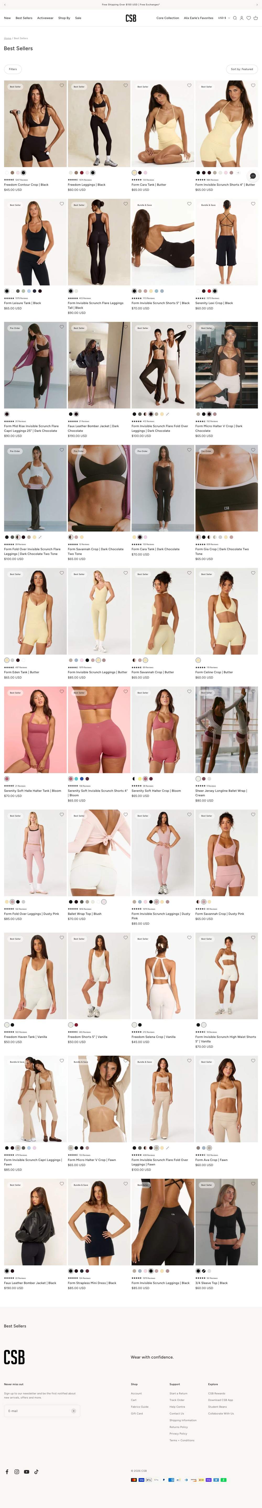 CSB landing page: Best Sellers | CSB