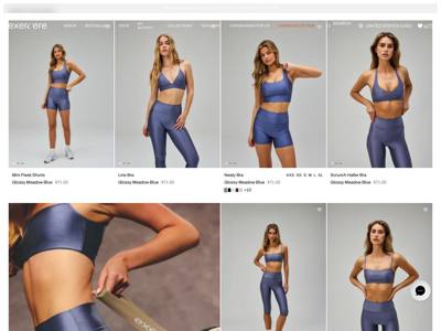 Exercere landing page