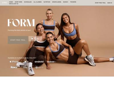 FORM landing page