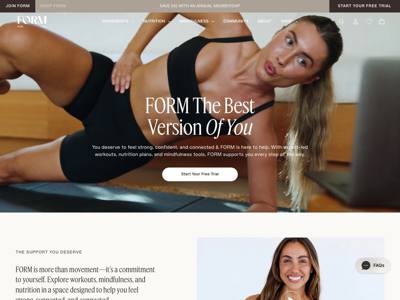 FORM landing page