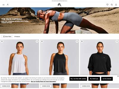Oner Active landing page