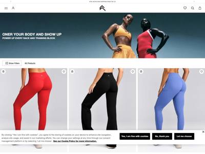 Oner Active landing page