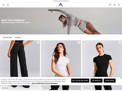 Oner Active landing page
