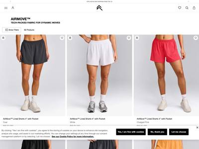 Oner Active landing page