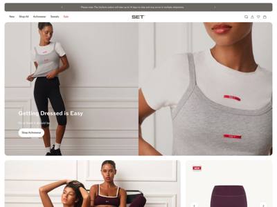 SET Active landing page