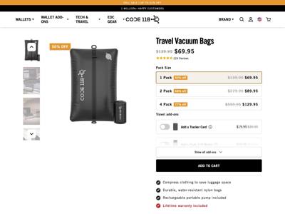 CODE 118 landing page