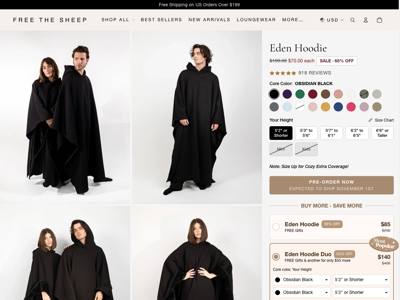 Free the Sheep landing page