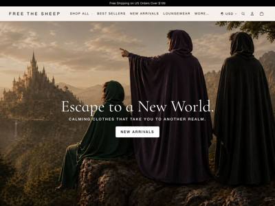 Free the Sheep landing page