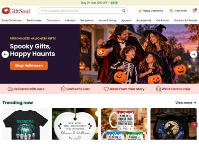 Gift Soul landing page