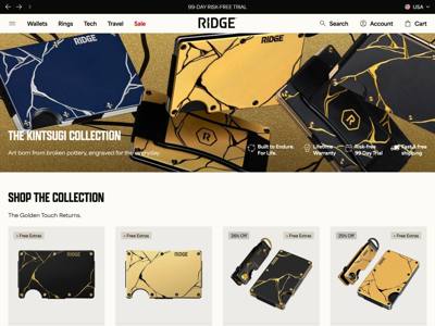 Ridge landing page