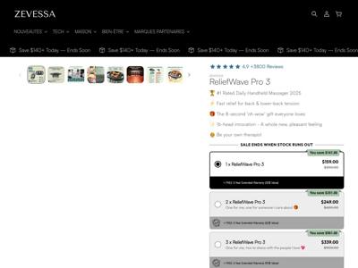 Zevessa landing page