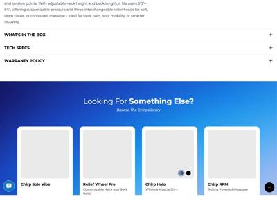 Chirp landing page