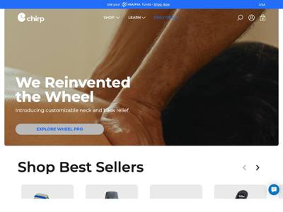 Chirp landing page