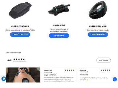 Chirp landing page