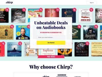 Chirp landing page