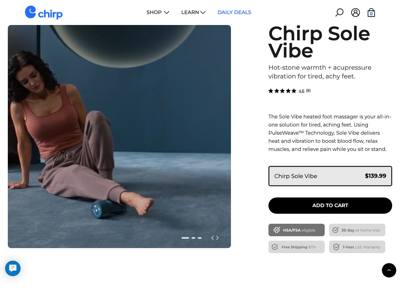 Chirp landing page